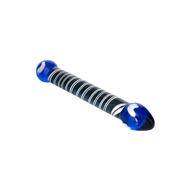 Sexus Glass Dildo Duo Blue 20cm Body Safe > Glass > Dildos