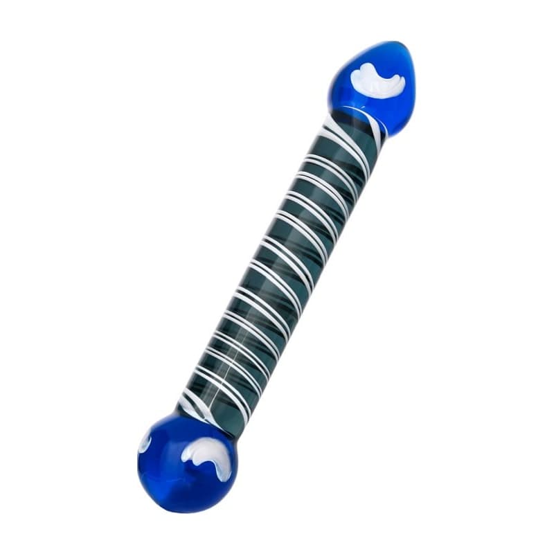 Sexus Glass Dildo Duo Blue 20cm Body Safe > Glass > Dildos