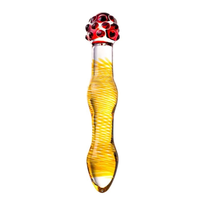 Sexus Glass Dildo Yellow and Red 20.5 Centimeters Artistic Design > Glass > Dildos Main image