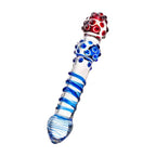 Sexus Glass Dildo in Blue and Red 20.5cm Elegant > Glass > Dildos