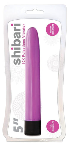 Shibari 10X Pulsations Vibrator 5in Pink for Intense Pleasure Pink Vibrators