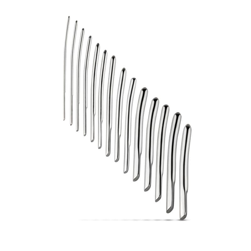 Single Ended Dilator Set 14 Pc with 4mm to 17mm Sizes > Sex Toys For Men > Sounding Rods Main image