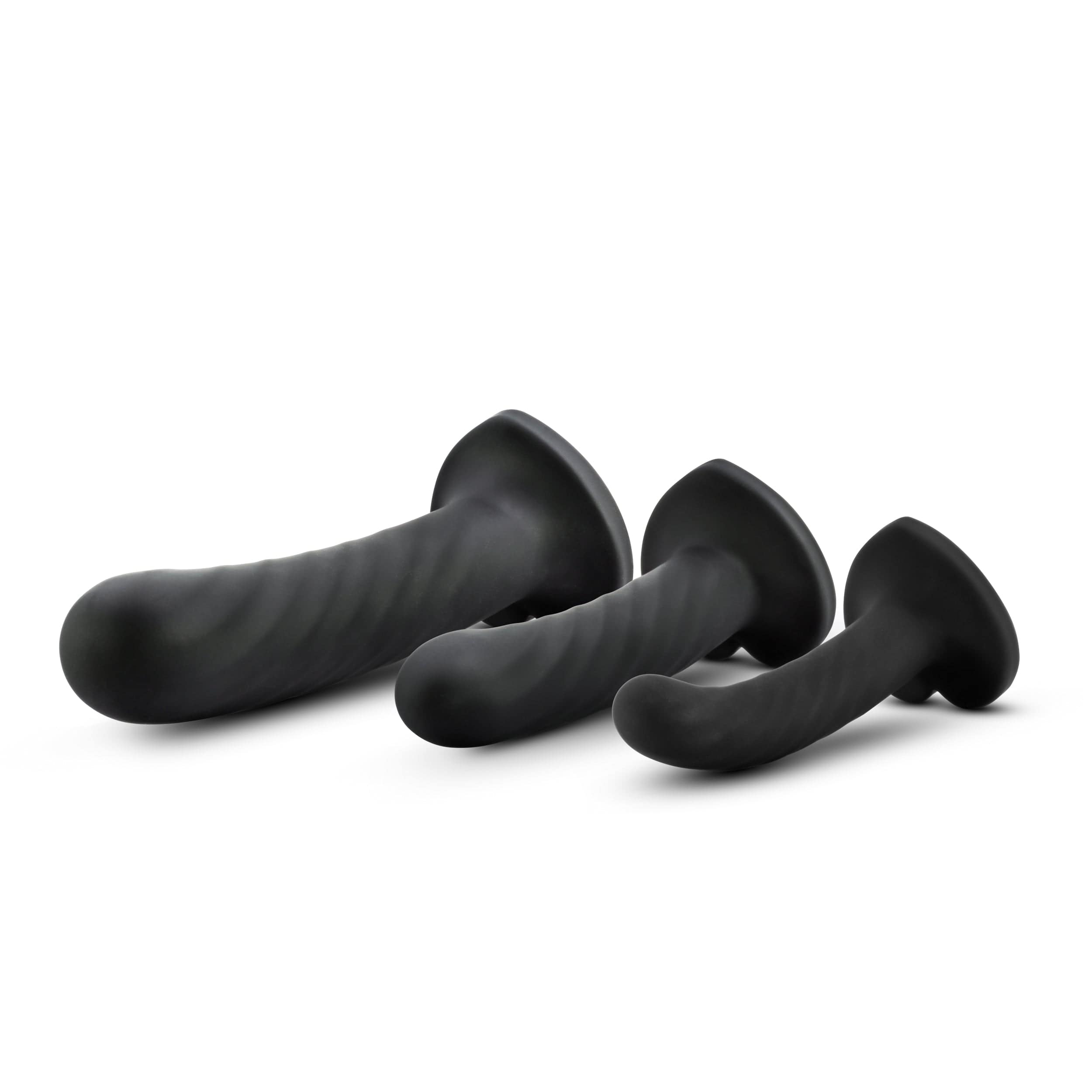 Temptasia Twist Kit Set of Three Unique Swirling Dildos for Enhanced Playtime Dilators