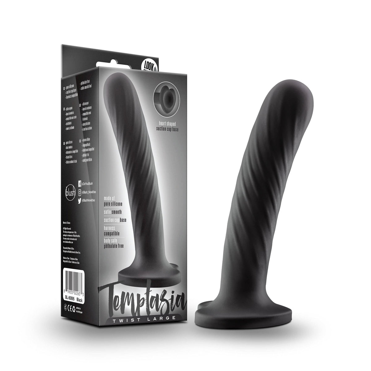 Temptasia Twist 7 Inch Large with Unique Swirling Texture > Dildos > Neutral Dildos