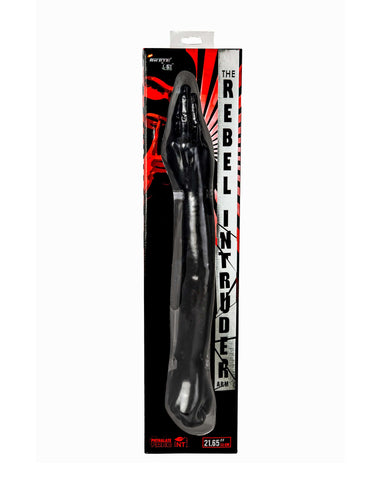 The Rebel Intruder 21.65in Double Ended Hand & Fist Dildo 55cm Black Double Dongs