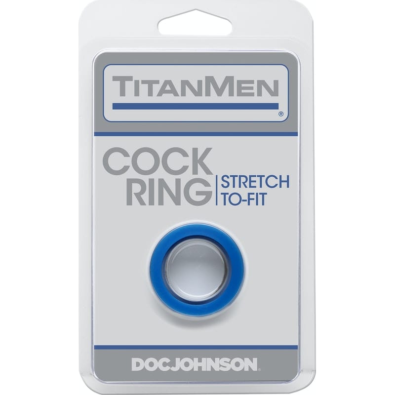 TitanMen Cock Ring Blue Stretch to Fit Secondary image