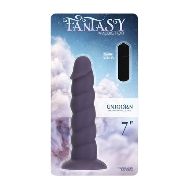 Unicorn Dildo 7 Inch Purple Silicone > Dildos > Neutral Dildos