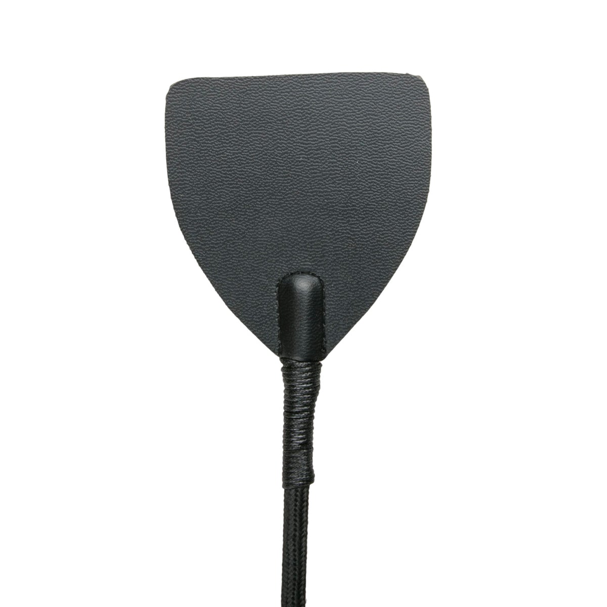 EasyToys Wide Crop Whip – Black Leather with Metallic Accents Impact Play Accessory > Bondage Gear > Crops