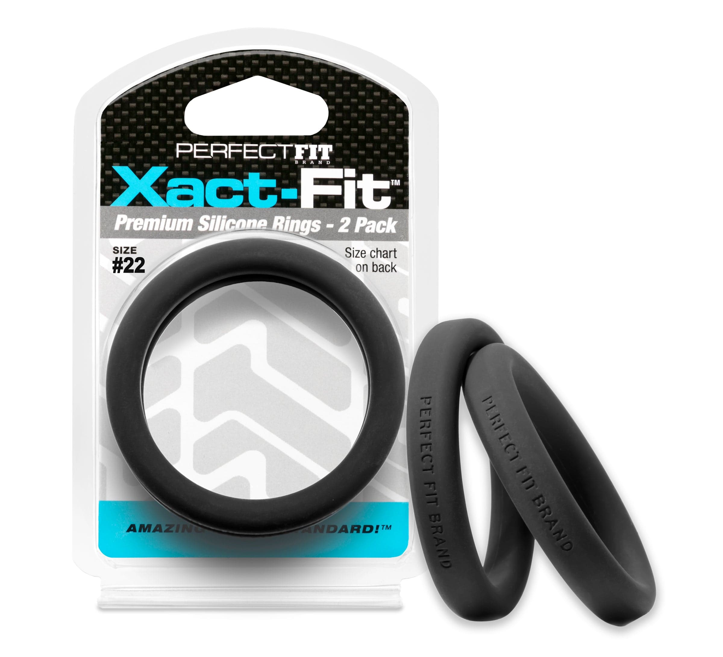 Xact Fit Number 22 2.2 Inch Cock Rings 2 Pack > Cock Ring > Single Main image