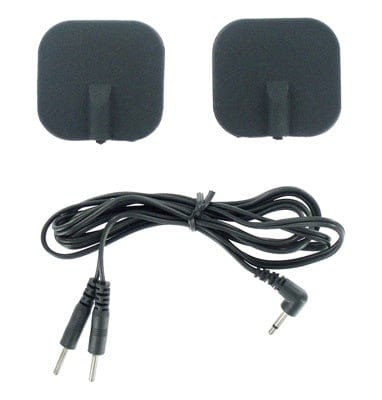 Zeus Deluxe Black Electro Pads Pack of Two E-STIM TOYS