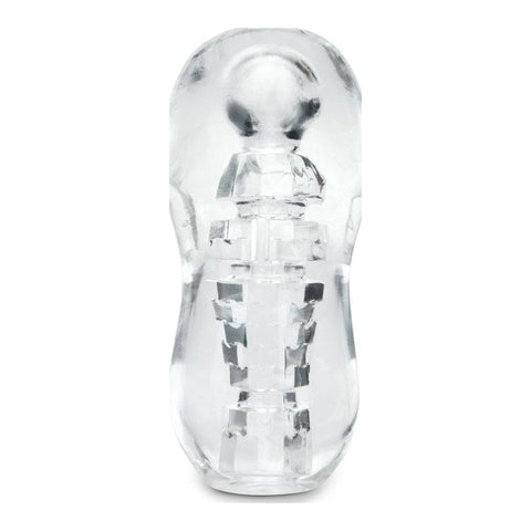 Zolo Gripz Spinner - Squeezable Clear Stroker Strokers - Manual