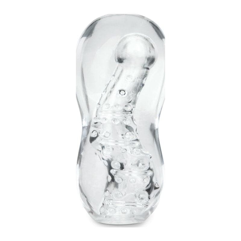 Zolo Gripz Wavy - Squeezable Clear Stroker Strokers - Manual