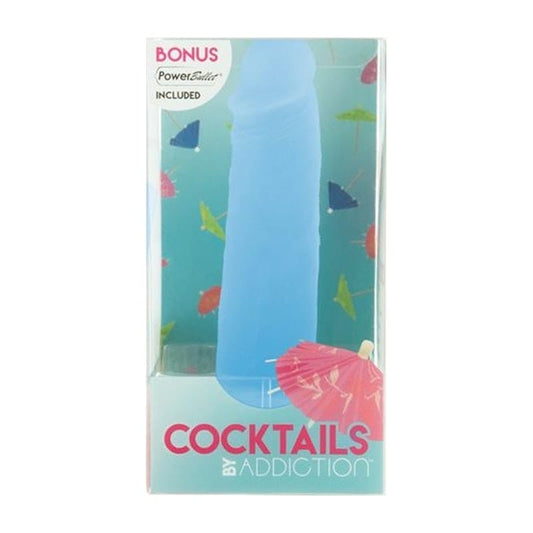 Addiction Adult Toys Blue Cocktails Dildo Blue Lagoon 5.5in 677613877147