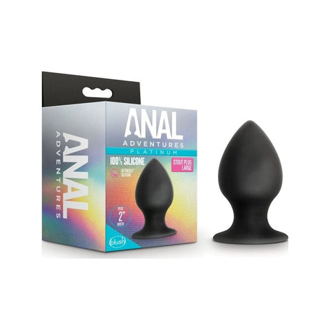 Anal Adventures Platinum Silicone Anal Stout Plug Large Butt Plugs