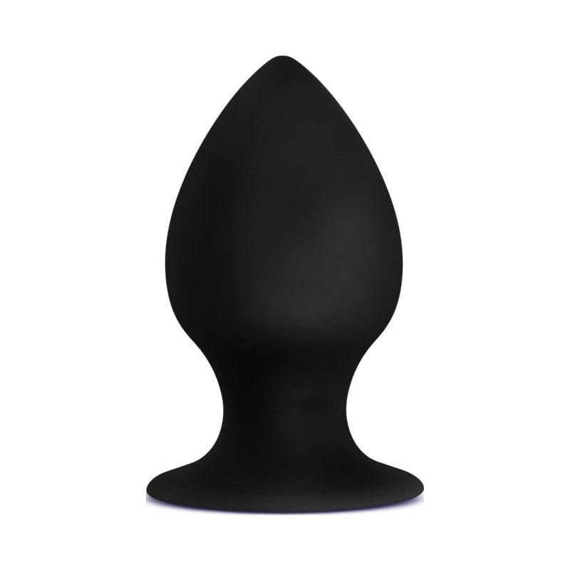 Anal Adventures Adult Toys Black Anal Adventures Platinum Silicone Anal Stout Plug Medium 819835025160