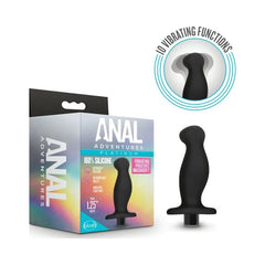 Anal Adventures Adult Toys Black Anal Adventures Platinum Silicone Prostate Massager 02 819835026471