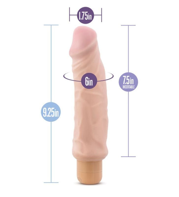 Au Naturel Adult Toys Beige Au Naturel Home Wrecker Vibrating Dildo 735380522834