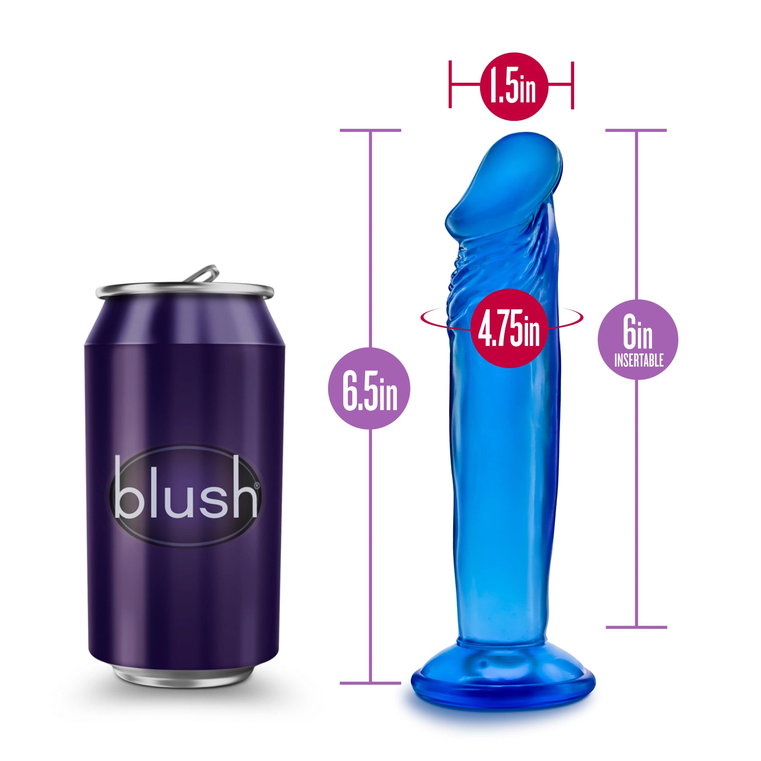 B Yours Adult Toys Blue B Yours Sweet N Small 6in Blue 819835023111