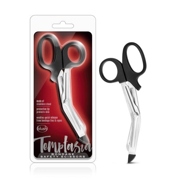 Blush Novelties BONDAGE-TOYS Black Temptasia Safety Scissors -  Bondage Safety Sisters 819835022640
