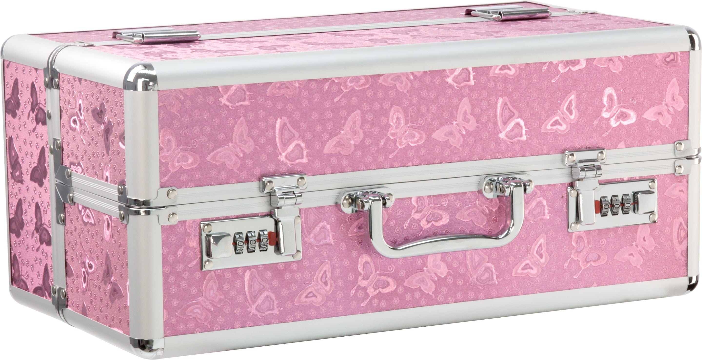 BMS Adult Toys Pink Lockable Large Vibrator Case Pink 677613098160