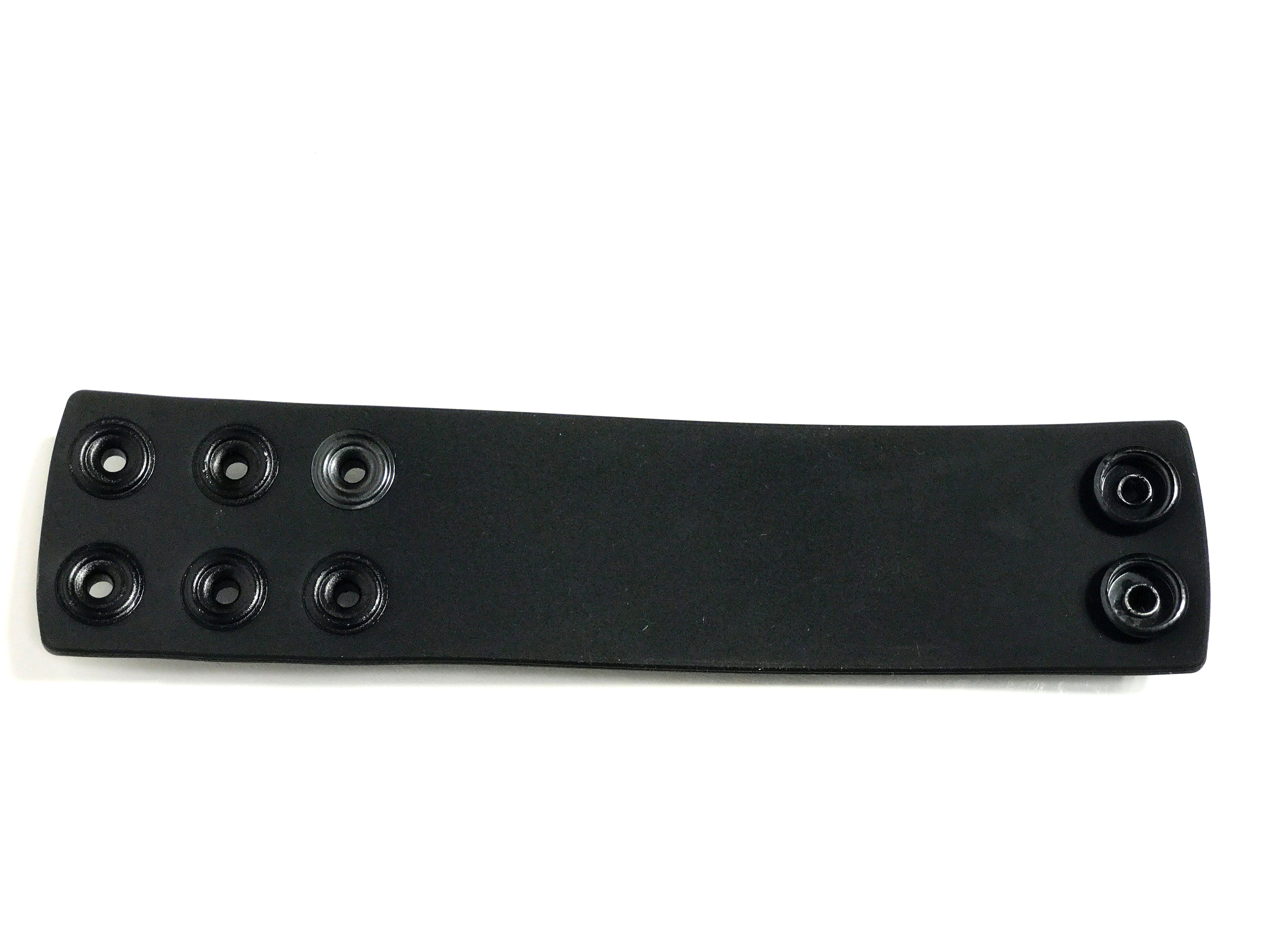 Boneyard Silicone Ball Strap 1.5 Inch with 3 Snap Closure in Black Secondary image