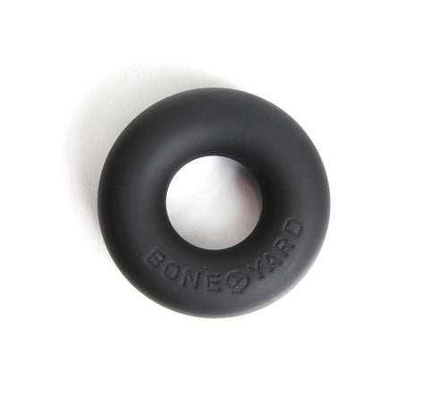 Boneyard Ultimate Silicone Cock Ring Black 20mm Internal Diameter COCK RINGS