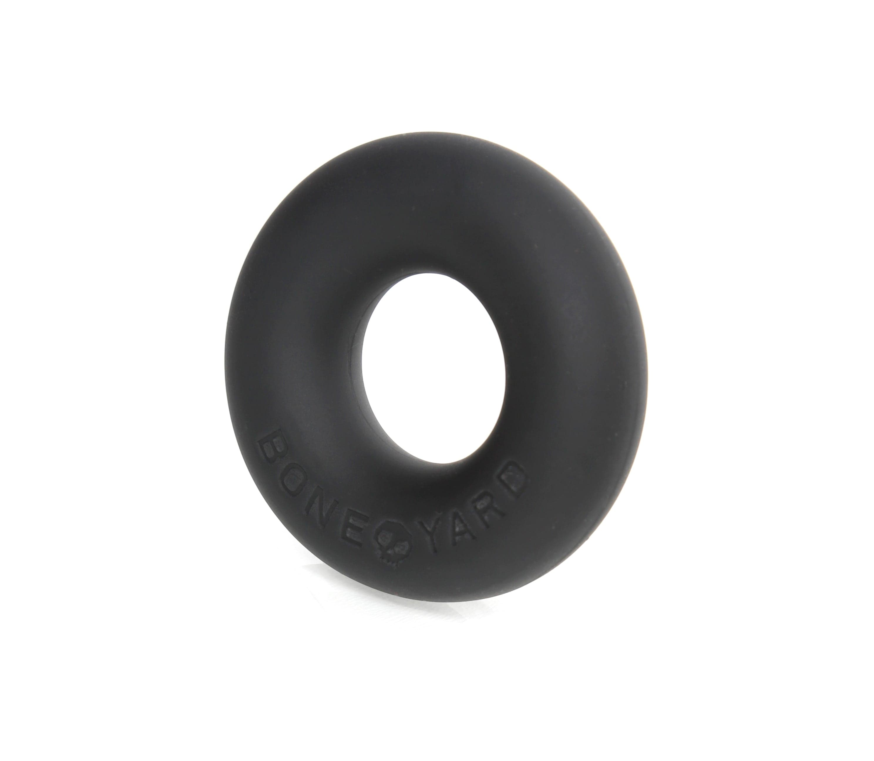 Boneyard Ultimate Silicone Cock Ring Black 20mm Internal Diameter > Cock Ring > Single