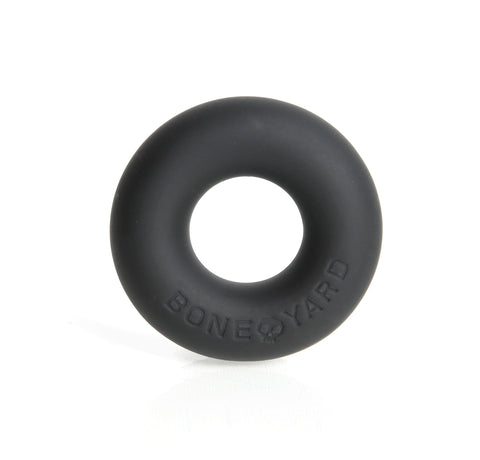 Boneyard Ultimate Silicone Cock Ring Black 20mm Internal Diameter COCK RINGS