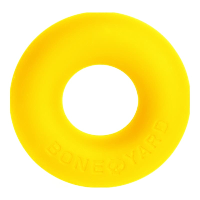 Ultimate Silicone Cock Ring Yellow 50 Millimeter 3x Stretch COCK RINGS