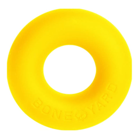 Ultimate Silicone Cock Ring Yellow 50 Millimeter 3x Stretch COCK RINGS