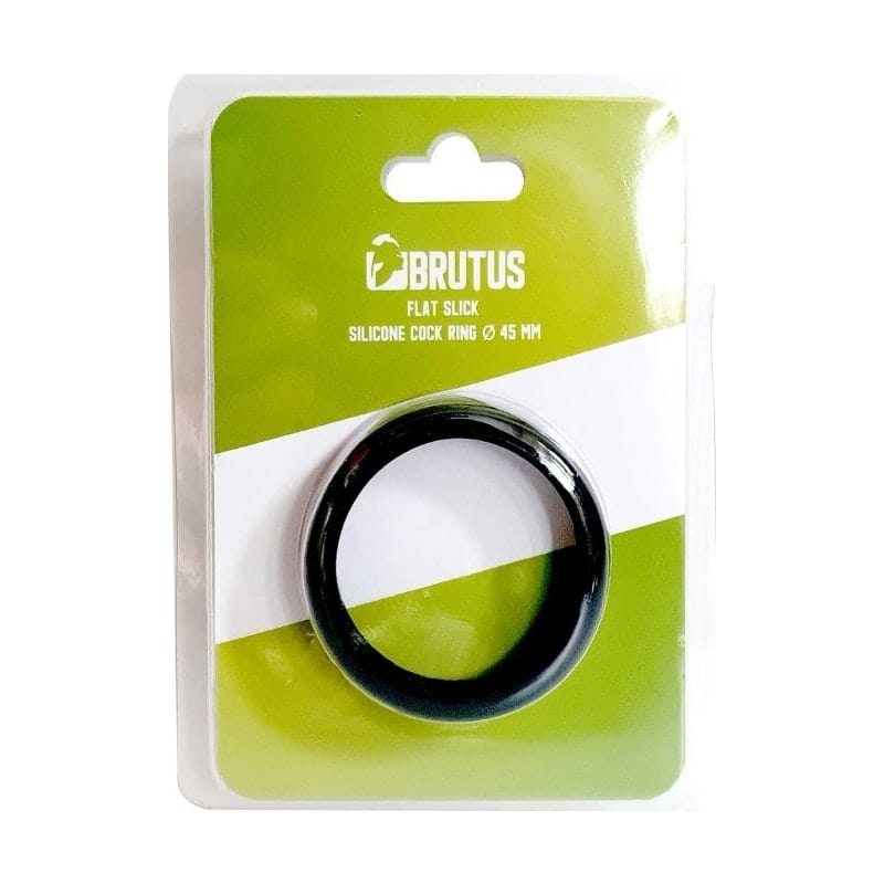 Brutus Adult Toys Black Brutus Flat Slick Cock Ring 45mm 8718858989621