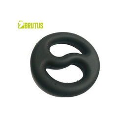 Brutus Adult Toys Black Brutus Yin Yang Silicone Cock and Ball Duo Ring 8720195153177