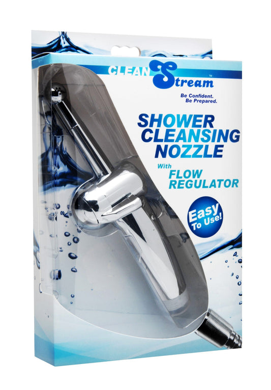 CleanStream Adult Toys Grey Shower Cleansing Nozzle with Flow Regulator 848518021984