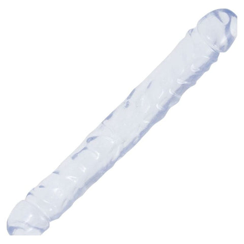 12 in Jr. Double Dong Clear Dildos & Dongs