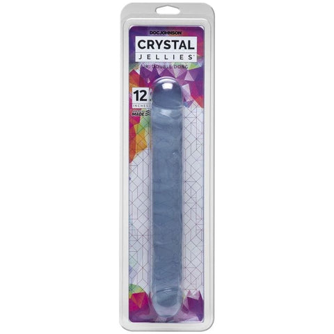 12 in Jr. Double Dong Clear Dildos & Dongs