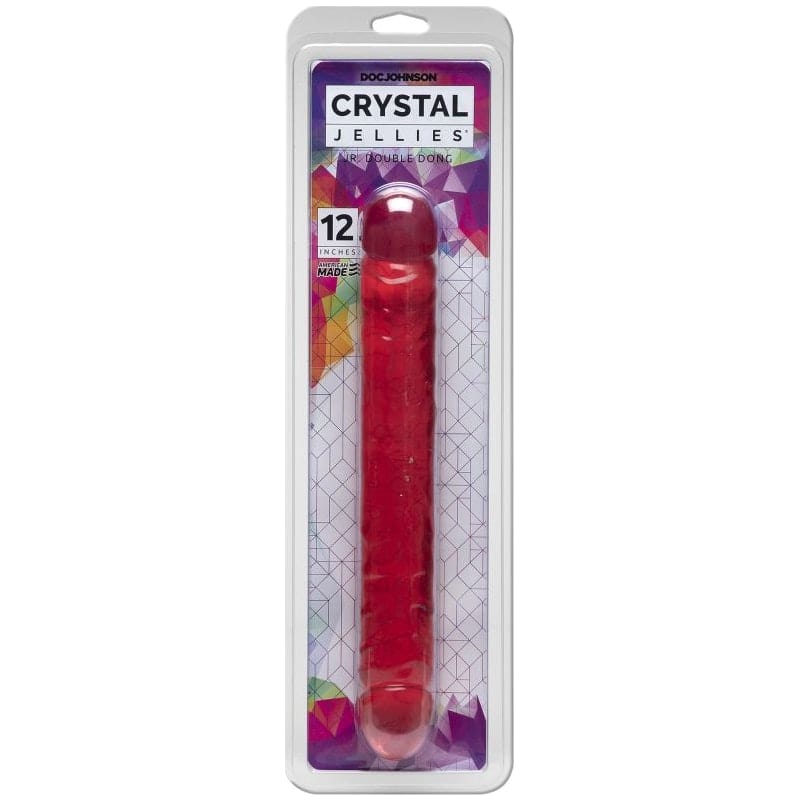 Crystal Jellies Adult Toys Pink 12 in Jr. Double Dong Pink 782421123901