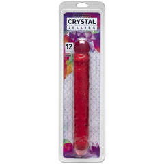 Crystal Jellies Adult Toys Pink 12 in Jr. Double Dong Pink 782421123901