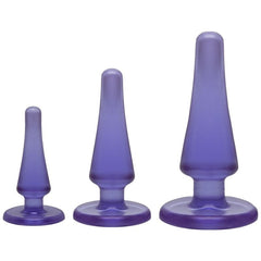 Crystal Jellies Adult Toys Purple Anal Initiation Kit Purple 782421054915