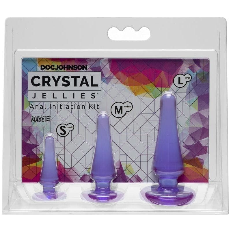 Crystal Jellies Adult Toys Purple Anal Initiation Kit Purple 782421054915