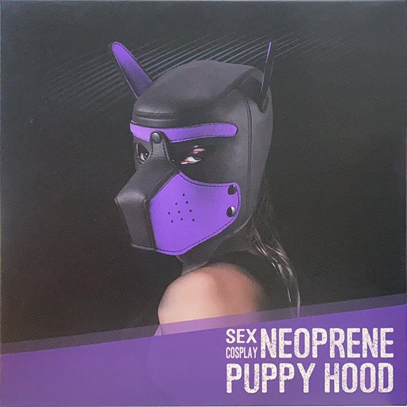 Puppy Play Mask Purple Neoprene Rubber Dog Headgear Adult Stuff Warehouse Puppy Play Mask Purple Neoprene Rubber Dog Headgear Adult Stuff Warehouse