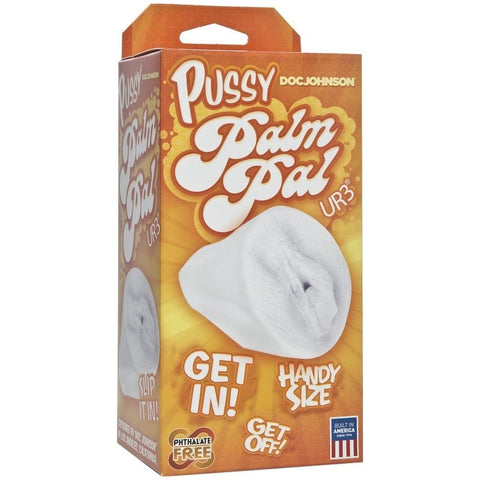 Palm Pal Ultraskyn Pussy Frosted Clear 6 Inch Masturbator Strokers - Manual