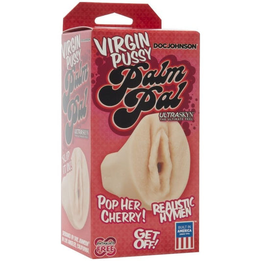 Doc Johnson Adult Toys White Palm Pal Ultraskyn Virgin Pussy White 782421005573