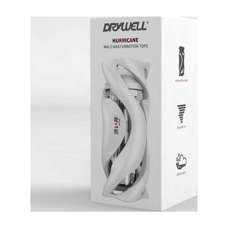 Drywell Adult Toys Clear Hurricane Masturbator White 4582572180145