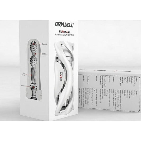 Drywell Adult Toys Clear Hurricane Masturbator White 4582572180145