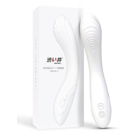 Flexible Bending Silicone Vibrator White 200mm x 47mm Electric Massager