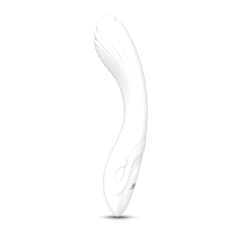 Flexible Bending Silicone Vibrator White 200mm x 47mm Electric Massager