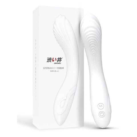 Flexible Bending Silicone Vibrator White 200mm x 47mm Electric Massager