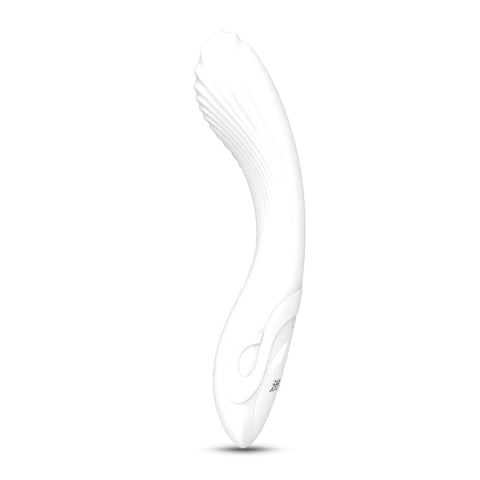 Flexible Bending Silicone Vibrator White 200mm x 47mm Electric Massager