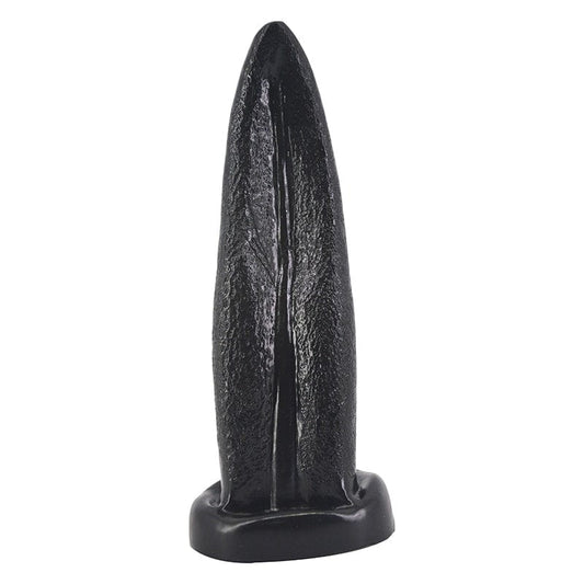 FAAK Adult Toys Black Tongue Shape Anal Plug Black FAAK045-BLK