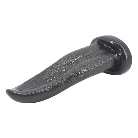 Tongue Shape Black Anal Plug for Unique Pleasure Experience Fantasy Plugs